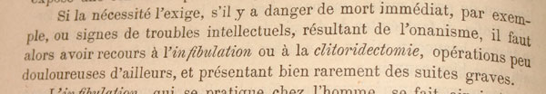 Médecine physique des deux sexes - clitoridectomie